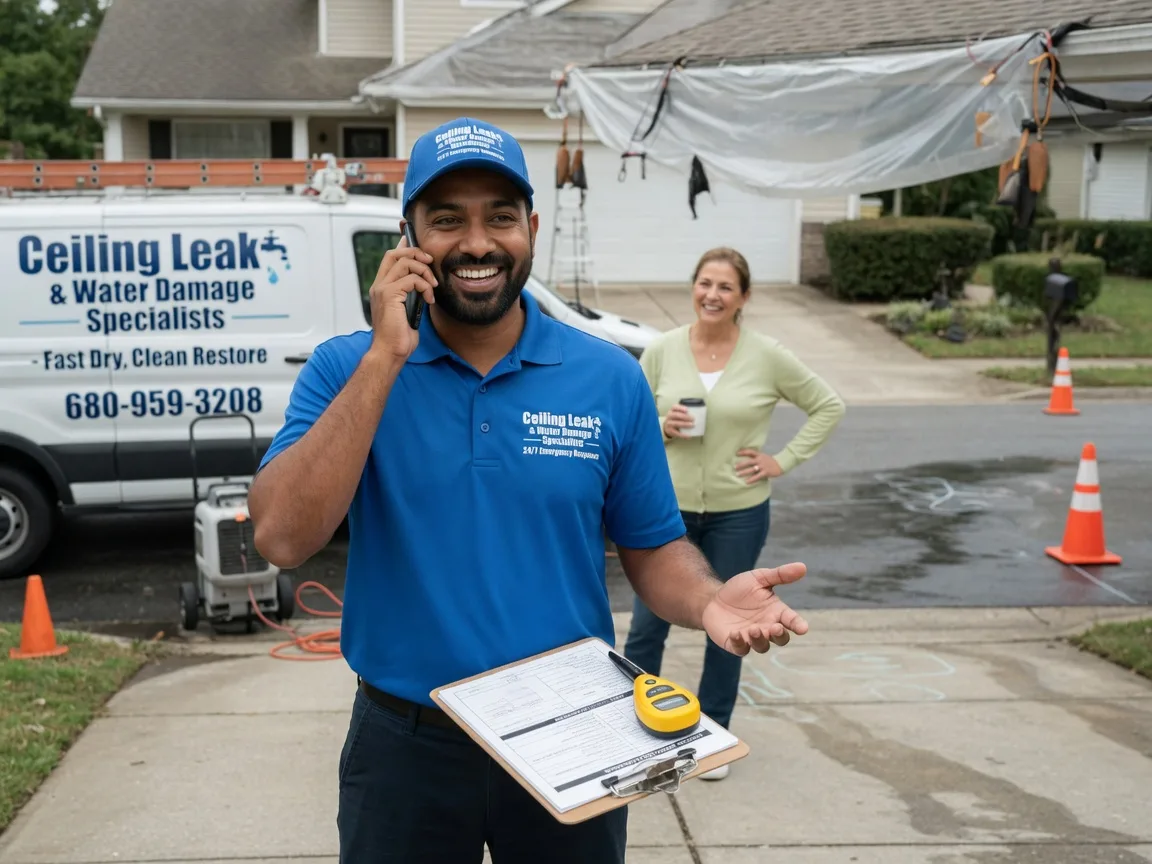 Ceiling Leak Cleanup Woodman, WI FAQs